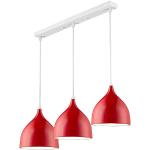 Lampadari rossi in alluminio da cucina compatibile con E27 