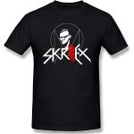 Men's New Skrillex Recess Wallpapers Mans T-Shirt Summer Short Sleeve Tee Tops Black M