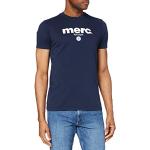 Merc of London Brighton, T-Shirt Maglietta, Blu (Bleu (Navy), L Uomo
