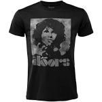 Merch Traffic T-Shirt The Doors Jim Morrison Modello Stampa Frontale. Nera Unisex Adulto Ragazzo (XXL)