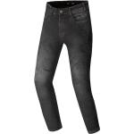 Jeans scontati neri XXL taglie comode di cotone impermeabili traspiranti da moto per Uomo Merlin 