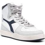 Sneakers alte larghezza A scontate bianche di gomma Diadora Mi Basket 