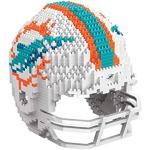 FOCO Set da costruzione con casco 3D BRXLZ dei Miami Dolphins NFL con licenza ufficiale