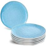 Servizi piatti blu in ceramica 