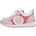 Sneakers stringate larghezza E casual rosa numero 38,5 di gomma tinta unita resistenti all'acqua per Donna Michael Kors MICHAEL 