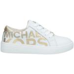 Sneakers stringate scontate bianche numero 29 di gomma con stringhe per bambini Michael Kors MICHAEL 