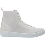 Sneakers alte bianco sporco numero 36 in tessuto tinta unita con stringhe per Donna Michael Kors MICHAEL 