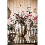 MichaelNoll - Vaso per fiori in alluminio, 17 cm, colore: Argento
