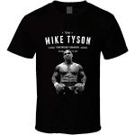 Mike Tyson Iron Mike Boxing Champion Black Graphic Tee Shirt Mens Casual T Shirts Tops Clothing