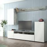 Milani Home s.r.l.s. Parete attrezzata Porta TV Soggiorno Moderna di Design 207 x 34 x 170 h