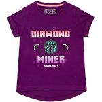 T-shirt viola 9 anni per bambina Minecraft di Amazon.it Amazon Prime 