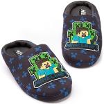 Pantofole larghezza E blu navy numero 30 con paillettes con allacciatura elasticizzata per bambini Minecraft 