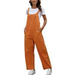 Salopette pantaloni lunghi eleganti arancioni S per Donna Minetom 