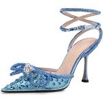 Sandali gioiello larghezza A blu numero 38 per Donna Minetom 