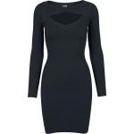Mini abiti urban neri XL in viscosa con scollo tondo per Donna Urban Classics 