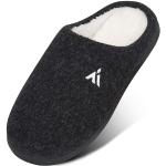 Pantofole nere numero 41 di cotone antiscivolo per l'inverno per Donna 