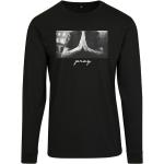 Magliette & T-shirt scontate urban nere L con manica lunga per Uomo Mister Tee 