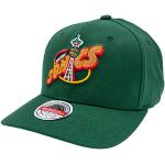 Mitchell & Ness NBA/HWC Team Ground 2.0 Classic Red Curved Snapback - Seattle Supersonics, 1994 Logo, Verde