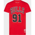 Mitchell&Ness T-Shirt Chicago Bulls Rodman Rosso Uomo LHTCRWINTL122-CBUL-G7A-S