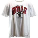 Magliette & T-shirt stampate bianche L di cotone a tema Chicago per Donna Mitchell & Ness Chicago Bulls 