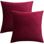 Cuscini rossi 45x45 cm in velluto per divani 