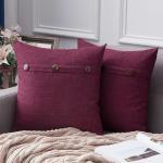 Cuscini scontati rosso scuro 50x50 cm per divani 
