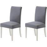 Fodere scontate grigio chiaro 2 pezzi per sedie 