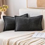 Cuscini 50x30 cm in velluto a coste patchwork per divani 