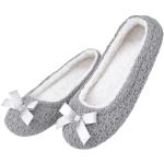 Pantofole grigie numero 45 di pile traspiranti per Donna 