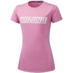 Mizuno Impulse Core Graphic T-Shirt, Weiß, Camicie Donna, Colore: Rosa, M