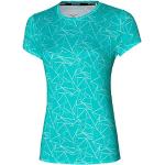 T-shirt blu XL da running per Donna Mizuno Core 