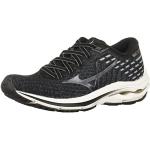 Mizuno Women's Wave Inspire 17 Running Shoe, Black-Platinum, 8