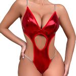 Corsetti sexy eleganti rossi per Natale per Donna Catwoman 