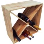 Portabottiglie scontati in legno di pino vino 