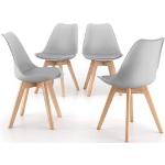 Set grigi 4 pezzi tavolo con sedie Mobili Fiver 
