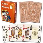Modiano- Italia Carte Poker, Colore Marrone, 300487