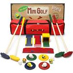 Set golf multicolore di legno per bambini 