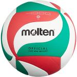 Molten Vm4000, Balón De Voleibol Unisex Adulto, Bianco/Verde/Rosso, 4