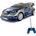Mondo Motors, Ford Fiesta WRC, modello in scala 1:24, velocità fino a 8 km/h, giocattolo per bambini 63537, blu