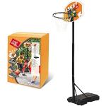 Mondo Toys - Basket Junior - Canestro da basket con colonna impianto da basket mobile | elevata stabilità | Altezza regolabile da 165 a 205 cm - 18294