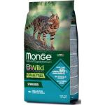 MONGE BWILD CAT GRAIN FREE STERILISED TONNO & PISELLI 1,5 KG.