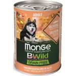 Monge BWild Grain Free Adult scatoletta per cani - salmone con zucca e zucchine 400 g