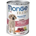Monge Cane Fresh Bocconi in Paté Vitello con Ortaggi Puppy 400 g - 1 pz