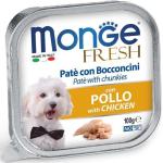 Monge Cane Fresh Paté e Bocconcini con Pollo 100 g - 1 pz