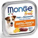 Monge Fruit Paté e Bocconcini con Anatra e Arancia - 100 g - 1 pz