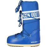 Stivali invernali larghezza E blu elettrico numero 35 di gomma impermeabili per bambini Moon Boot 