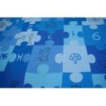 Tappeti puzzle scontati blu in polipropilene Dywany Łuszczów 