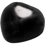 Accessori moda casual neri di eco-pelliccia traspiranti per l'autunno per Donna 