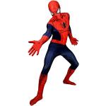 Costume Spiderman Adulto Ufficiale, Spiderman Costume Adulto, Costume Spider Man con Maschera, Vestito Spiderman Adulto Uomo, Vestito Carnevale Spiderman, Tuta Spiderman Uomo Cosplay M