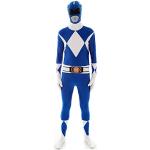 Morphsuits - Costume per Travestimento da Power Rangers, Adulto, Taglia: XXL, Colore: Blu